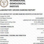 Charger l'image dans la visionneuse de la galerie, diamant ovale 0,75 carat