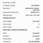 Load image into Gallery viewer, Diamant Taille Émeraude 1.00 Carat E VS1 IGI