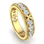 Load image into Gallery viewer, Alliance Anna diamants naturels ronds 2.16 carats or jaune