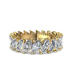 Load image into Gallery viewer, Alliance Silvia diamants naturels marquises 2.00 carat or jaune