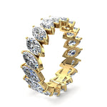 Load image into Gallery viewer, Alliance diamants naturels marquises 3.60 carats or jaune Silvia