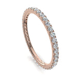 Load image into Gallery viewer, Alliance Gabriela diamants naturels ronds 0.50 carat or rose
