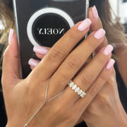 Alliance Romy diamants ovales 5.70 carats or jaune