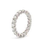 Charger l'image dans la visionneuse de la galerie, Alliance Stefania diamants naturels ronds 2.80 carats or blanc 14 carats