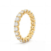 Alliance Stefania diamants naturels ronds 2.80 carats or jaune 14 carats