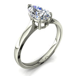 Load image into Gallery viewer, Solitaire diamant poire Camilla 1.50 carat or blanc