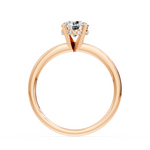Load image into Gallery viewer, Solitaire bague diamant rond 1.04 carat or rose 14 carats Olimpia
