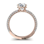 Load image into Gallery viewer, Solitaire diamant naturel rond Patrizia 1.55 carat or rose