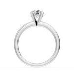 Charger l'image dans la visionneuse de la galerie, Solitaire Elisabetta bague diamant rond 0.53 carat or blanc