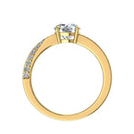 Load image into Gallery viewer, Bague Bianca diamant naturel rond 1.15 carat or jaune