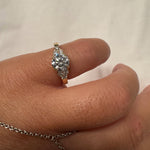 Load image into Gallery viewer, Solitaire bague diamant naturel rond 1.43 carat or rose Valentina