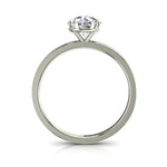 Charger l'image dans la visionneuse de la galerie, Bague Ely solitaire diamant rond 0.80 carat or blanc
