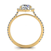 Bague Clarissa diamant rond 2.00 carat or jaune