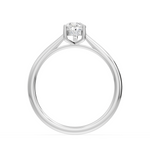 Charger l'image dans la visionneuse de la galerie, Bague de fiançailles diamant naturel poire 1.00 carat or blanc 14 carats Amalia