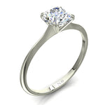 Load image into Gallery viewer, Bague diamant naturel rond 0.60 carat or blanc Vanessa