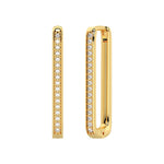 Load image into Gallery viewer, Boucles d'oreilles diamants naturels ronds 0.30 carat or jaune Teresa