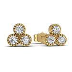 Load image into Gallery viewer, Boucles d'oreilles diamants ronds 0.30 carat or jaune Liliana