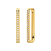 Boucles d'oreilles diamants ronds 0.30 carat or jaune Teresa