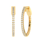 Load image into Gallery viewer, Boucles d'oreilles diamants ronds 0.36 carat or jaune Violetta