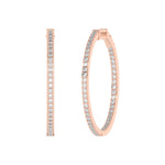 Load image into Gallery viewer, Boucles d'oreilles diamants ronds 1.49 carat or rose Enrica