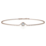 Load image into Gallery viewer, Bracelet diamant naturel rond 0.80 carat or rose Barbara