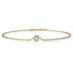 Load image into Gallery viewer, Bracelet diamant naturel rond 1.00 carat or jaune Barbara