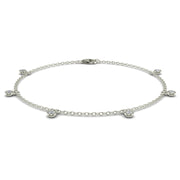 Bracelet diamants naturels ronds 0.30 carat or blanc Celestina