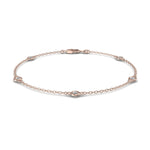 Load image into Gallery viewer, Bracelet diamants naturels ronds 0.30 carat or rose Lidia