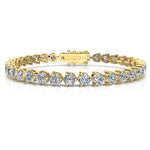 Charger l'image dans la visionneuse de la galerie, Bracelet diamants naturels ronds 10.83 carats or jaune Cristina