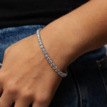 Charger l'image dans la visionneuse de la galerie, Bracelet diamants naturels ronds 12.44 carats or blanc Ely