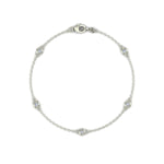 Load image into Gallery viewer, Bracelet diamants ronds 0.30 carat or blanc Lidia