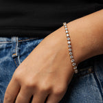 Load image into Gallery viewer, Bracelet diamants ronds 10.83 carats or jaune Cristina