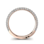 Load image into Gallery viewer, Demi-alliance 75 diamants ronds 0.75 carat or rose Simona