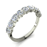 Load image into Gallery viewer, Demi-alliance 9 diamants naturels ronds 1.20 carat or blanc Daniela