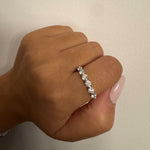 Load image into Gallery viewer, Demi-alliance 9 diamants ronds 1.60 carat or rose Martina