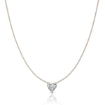 Load image into Gallery viewer, Pendentif diamant coeur 0.50 carat or rose Ella