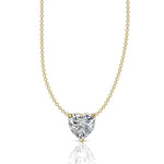 Load image into Gallery viewer, Pendentif diamant coeur 3.00 carats or jaune Ely