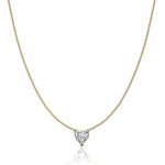 Load image into Gallery viewer, Pendentif diamant naturel coeur 0.50 carat or jaune Ella