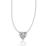 Charger l'image dans la visionneuse de la galerie, Pendentif diamant naturel coeur 2.50 carats or blanc Ely