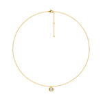 Charger l'image dans la visionneuse de la galerie, Pendentif diamant naturel Émeraude 0.50 carat or jaune Fausta