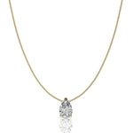 Load image into Gallery viewer, Pendentif diamant naturel poire 0.25 carat or jaune Ely