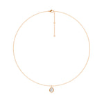 Charger l'image dans la visionneuse de la galerie, Pendentif diamant naturel poire 0.50 carat or rose Annabella