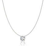 Load image into Gallery viewer, Pendentif diamant naturel rond 0.25 carat or blanc Ely