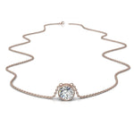 Load image into Gallery viewer, Pendentif diamant naturel rond 3.00 carats or rose Barbara