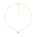 Load image into Gallery viewer, Pendentif diamant ovale 0.50 carat or jaune Augusta