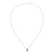 Pendentif diamant poire 1.50 carat or jaune Ely