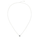 Load image into Gallery viewer, Pendentif diamant rond 0.80 carat or blanc Barbara