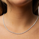 Load image into Gallery viewer, Pendentif diamants naturels ronds 8.01 carats or blanc Cristina