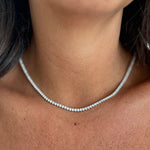 Load image into Gallery viewer, Pendentif diamants naturels ronds 8.01 carats or blanc Cristina