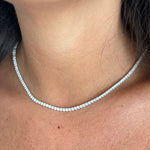 Load image into Gallery viewer, Pendentif diamants naturels ronds 8.01 carats or blanc Cristina